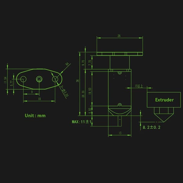 3D Touch Auto Bed Leveling Sensor Automatisk Kit for Reprap MK8 I3 3D-skriverdeler med 5 prober