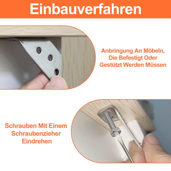 Trapezformade Vinkelbeslag, Universella Möbelhörnanslutningar, Lätta att Installera, Triangulär Multi-Vinkeldesign, Långvarig Glans, 20-pack
