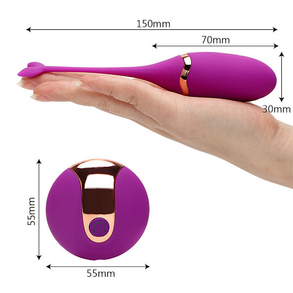 10 Hastighets Vibrator Sexleksak för Kvinnor Uppladdningsbar Trådlös Fjärrkontroll Vibrator för Par