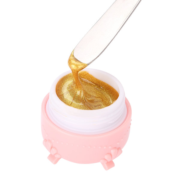 2 Färger 10ml Nagelfärgad Gel 3D Gravyr Målningsritning Nagelkonstlack Guld