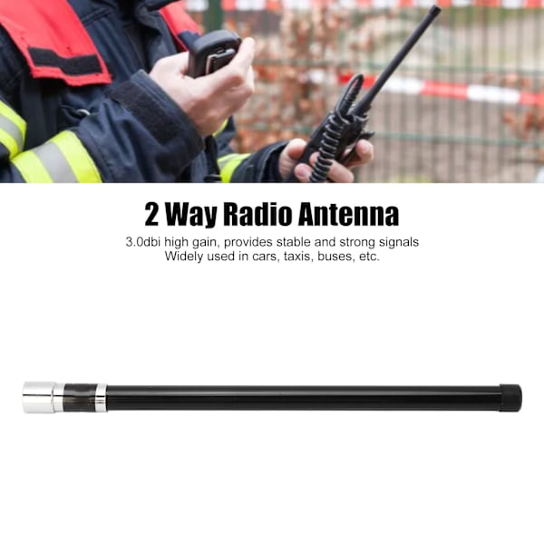 2-veis radioantenne VHF130‑174MHz PL259-kontakt Fiberglass 3.0dbi forsterkning Antenne for bil buss taxi