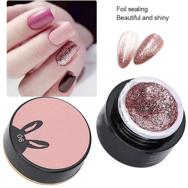 Professionell UV-gellack för nagelkonst, snabb färgning, glittergellack för manikyr