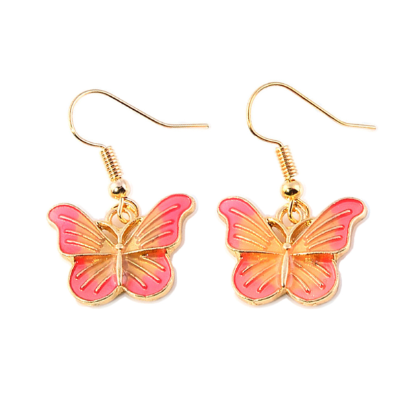 Farverige sommerfugle øreringe, moderigtige og enkle smykker