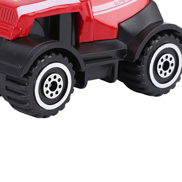 1:64 Legering Bilmodell Hög Simulation Engineering Vehicle Barn Bilmodell Leksak Röd