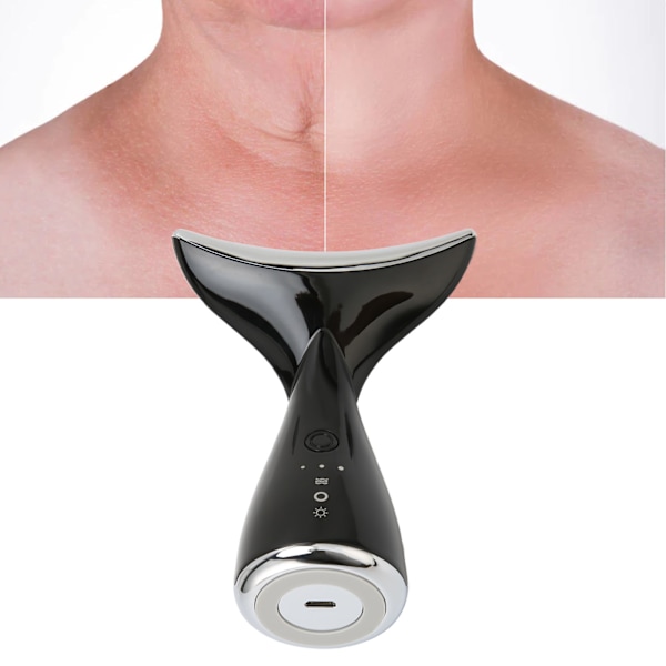 Neck Skin Rejuvenation Massager 3 Color Lights Vibration Promote Circulation Neck Beauty Device