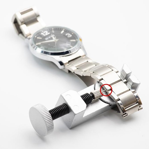 Utbytbara Spetsar Klockreparationsverktyg, Urmakarverktygssats med Fjäderstänger för Mångsidig och Exakt Storleksjustering av Klockarmband, Justerbar upp till 4 cm