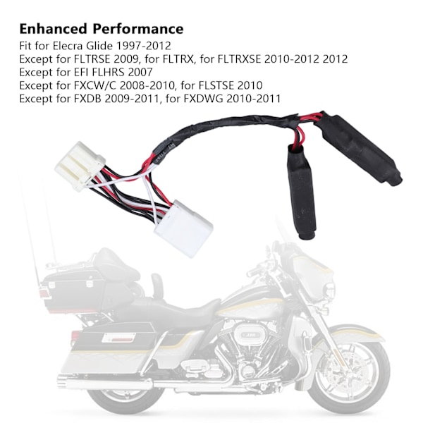 Motorcykel Equalizer Last Blinkers Blinkerslampa Motstånd Flasher Relä Temperaturtrycksbeständig för Elecra Glide