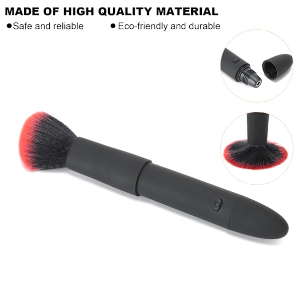 USB Genopladelig Makeupbørste Formet Massager Vibrator 10 Hastigheds Vibrations Massagepind