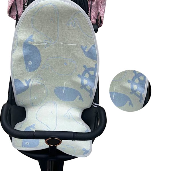 Babyvogn Kølepude Sommer Is Kølemadras Åndbar Sovepude Pudeforing til Vogn Højstol Lys Farve
