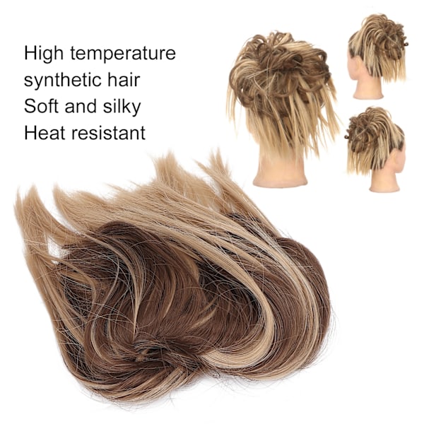 Messy Bun -hiuslisäke - Naisten muodikas poninhäntä Synteettinen hiuslisäke Treffailuun Tanssiin Juhliin Q17‑18T10#