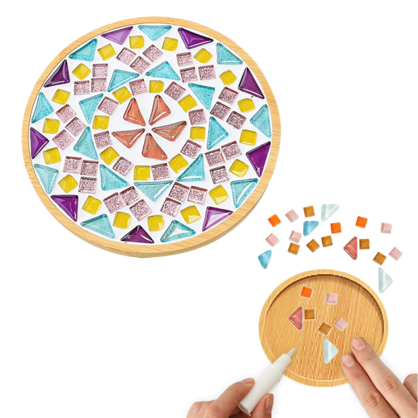 1 sæt mosaik DIY Crafts Materiale Pakketilbehør til Coaster