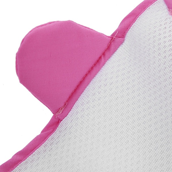 Baby Bade Net Justerbar Anti-Skrid Net Lomme Baby Bade Bruse Mesh Sæde (Pink)