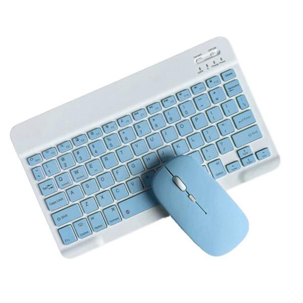 Oppladbar Bluetooth-tastatur og mus-kombinasjon for Android/iOS