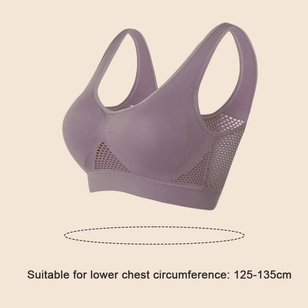 Women's full cover seamless bra with removable padding, mesh