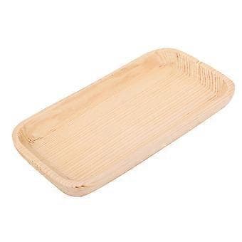 Rektangulær Sushi Serveringsbrett i Tre, Japansk Stil Servise (14*7*1.5cm)