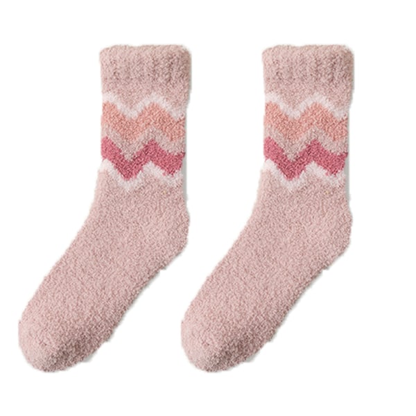 Coral velvet socks for ladies autumn winter thickened mid-tube s