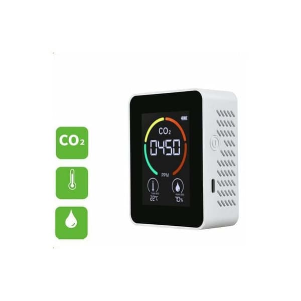 Thermohygrometer med avanceret NDIR-sensor, digital luftdetektor til CO2-analyse i realtid, intelligent luftkvalitetsmonitor med flere