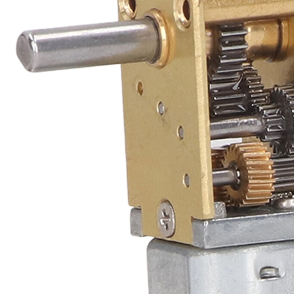 Turbo Worm Geared Motor Mikro Børsteløs DC3V 4RPM 2 Aks Mini Reduksjon med Fast Sete for Smartbil
