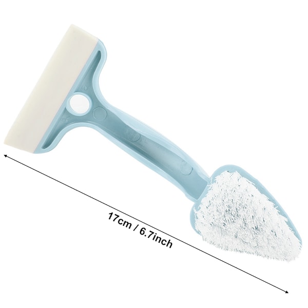 2-i-1 Plastrengöringsborste & Squeegee för Badrum, Kök, Vägg, Fönster (Blå)