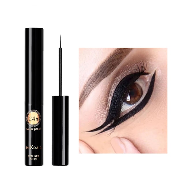 Långvarig Vattentät Flytande Eyeliner Snabbtorkande Mjuk Eyeliner Makeup Verktyg (B#)