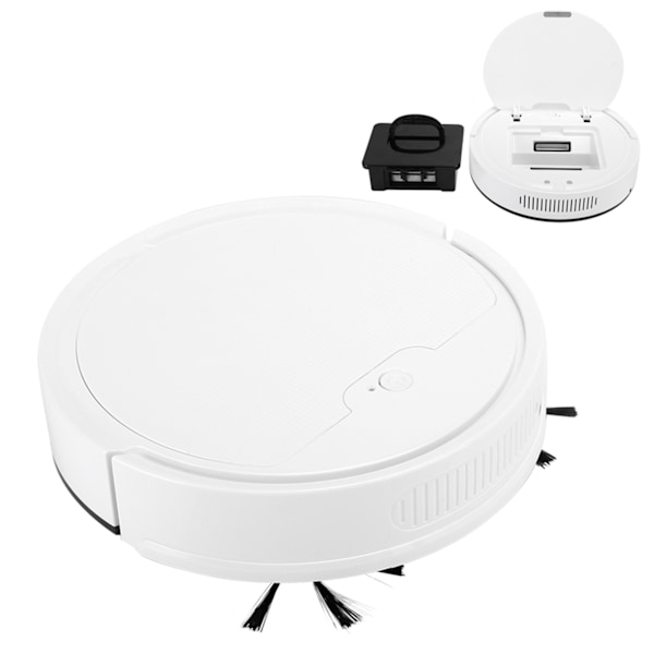 1600Pa 3000mAh 3-i-1 USB-laddning Smart Dammsugare Sopmaskin för Hemmet Vit