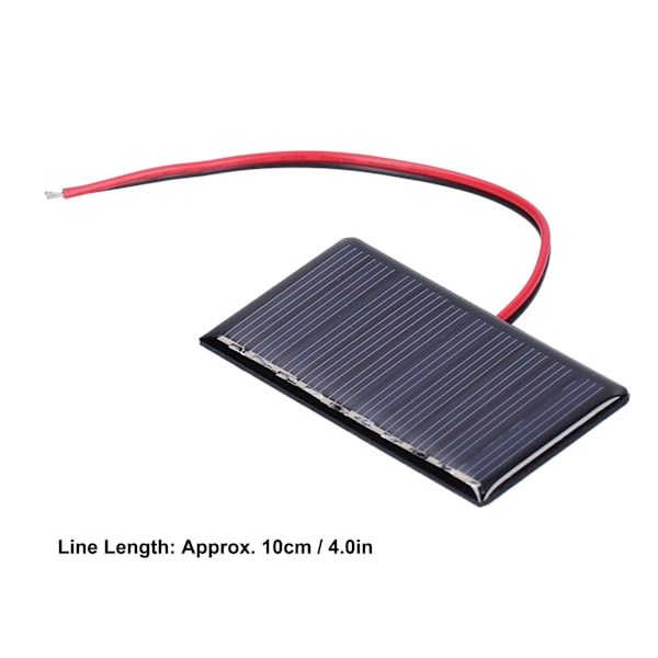 4 st Solpaneler med Unik Process Hög Omvandlingsgrad Effektivitet Utgång Solpanel med Tråd för Belysning