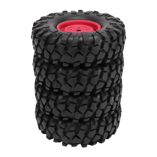 4 st RC Off Road Fordonsdäck 1,9 tum Universal Gummi RC Hjul och Däck för RC Off Road Fordon Klätterbil Röd