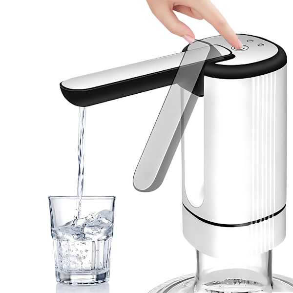 Innovativ Vattendispenser, Smart Funktionalitet Type-C Laddning Bärbar Dricksvattenpump för De Flesta Standard Vattenflaskstorlekar, Säker och Hälsosam