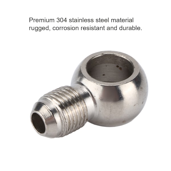 Turbo Banjo Adapter 6AN til M14 304 Rustfrit Stål Fitting 414‑02101‑007 Biltilbehør