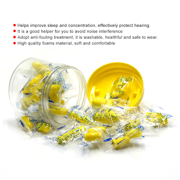 30 Pair of Soft Foams Ear Plug Protector Noise Reduction Earplugs for Sleeping Learning