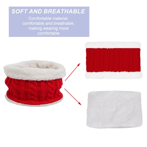 1 sæt børns vinter tredelte hat, halstørklæde, handsker, tredelt efterår og vinter enkelt kugle babyhat