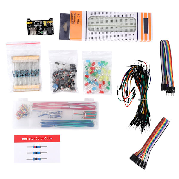 DIY Uppgraderat Elektronikkit med Strömförsörjningsmodul Lödfri Brödbräda för Raspberry Pi