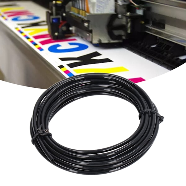 Plastic Ink Tubing Flexible Ink Tube Replacement for A3 A4 UV Printer Photo Inkjet Machine Black 5 Meter / 16.4ft