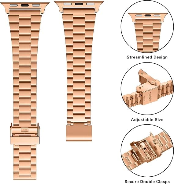Klockarmband kompatibelt med Apple Watch Band 42mm/44mm, Herr Dam