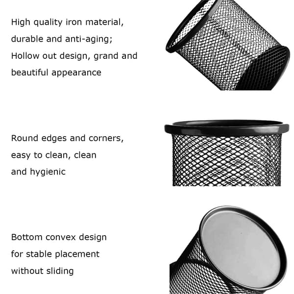 Skridsikkert Design Mesh Skrivebordsorganisator, Elegant Design Til Hjemmekontor, Multifunktionel