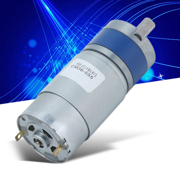 Planeettavaihteinen Moottori Reduktio Vakaata Suorituskykyä Suuri Vääntömomentti Alhainen Melutaso DC-vaihdemoottori 24V Koti- ja Toimistoroboteille 1600RPM