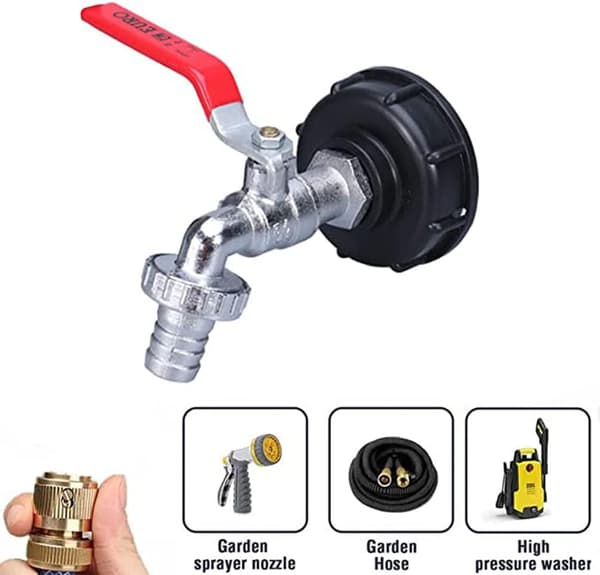 Effektiv IBC Tank Adapter, Grov Gevind S60X6 Med Premium Materiale For Hurtigt Kontaktskift