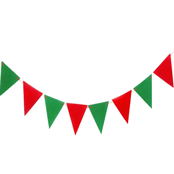 Julehængende Bunting Banner til Fest Festival Fejring Julepynt Ornamenter (#4)