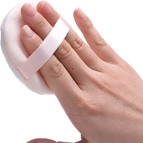 Powder Puff, Puff, for Powder Foundation, med stropp, blanding for løst pulver Mineral Powder Body Powder, 5 stykker$3,1 tommers Powder Puff, vaskbar