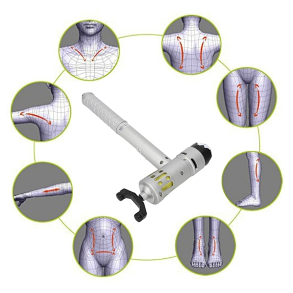 Ekstrakorporeal Shockwave Maskine Knoglesætning 9 Gear Dyb Massagemaskine Punkt Stimuleringsinstrument 100‑240V AU Stik