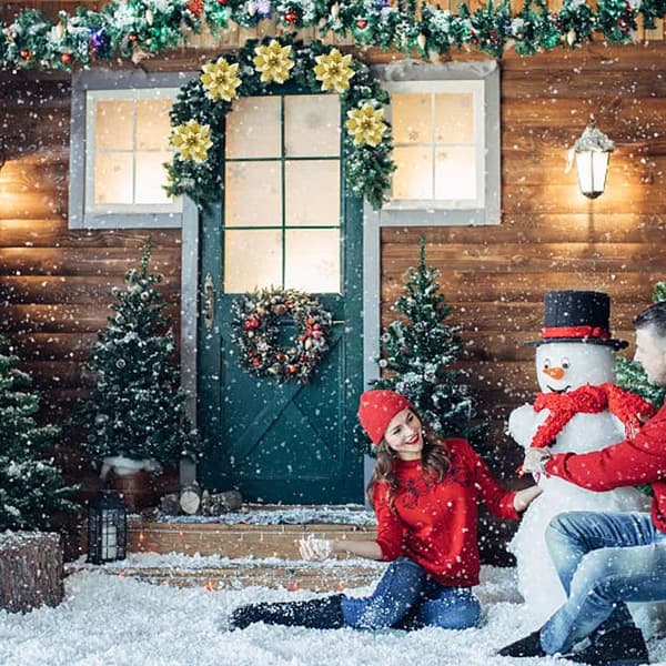 Julgransprydnader Julsimulering Blomma Ornament 10 st