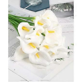 Kunstig Calla Lily, kunstige blomster, hvit, dekorasjon