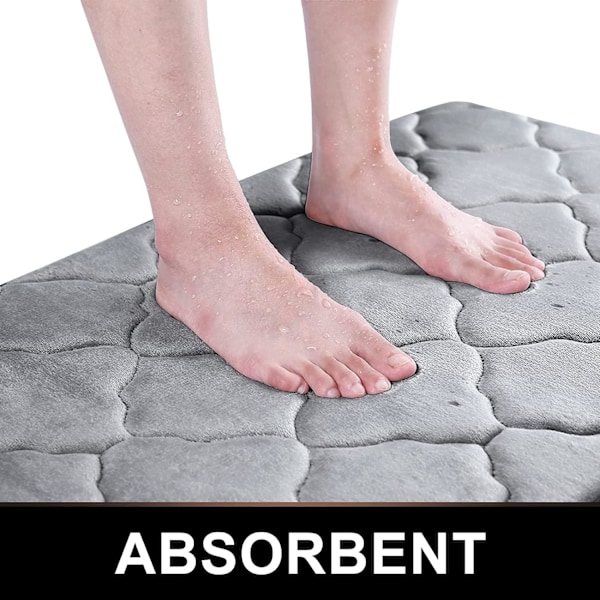 Maskintvättbara Ultraabsorberande Badrumsmattor, Mjukt Memory Foam Ger Plyschig Komfort Under Fötterna I Ditt Dusch- Eller Badkarutrymme