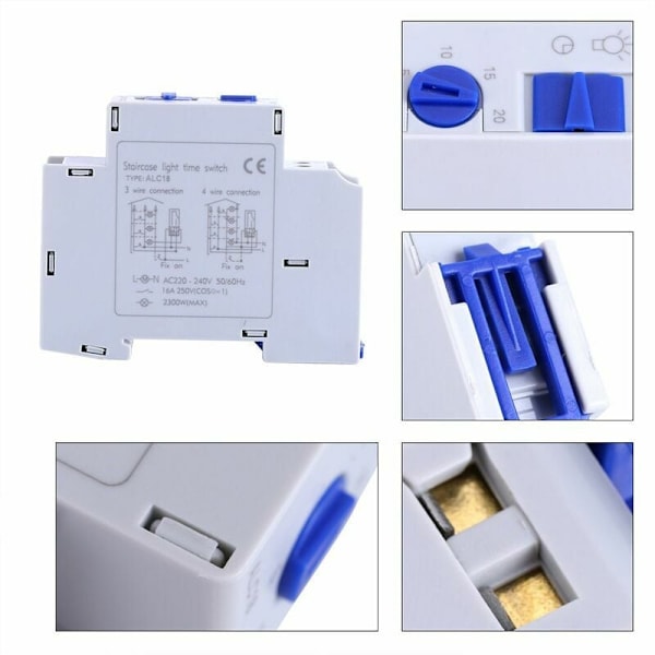Pålitlig Veckovis Programmerbar Elektronisk Relä Tidbrytare Med LCD-Display För Automatisk Kontroll Av Gatlyktor Neonljus Och Hushållsapparater