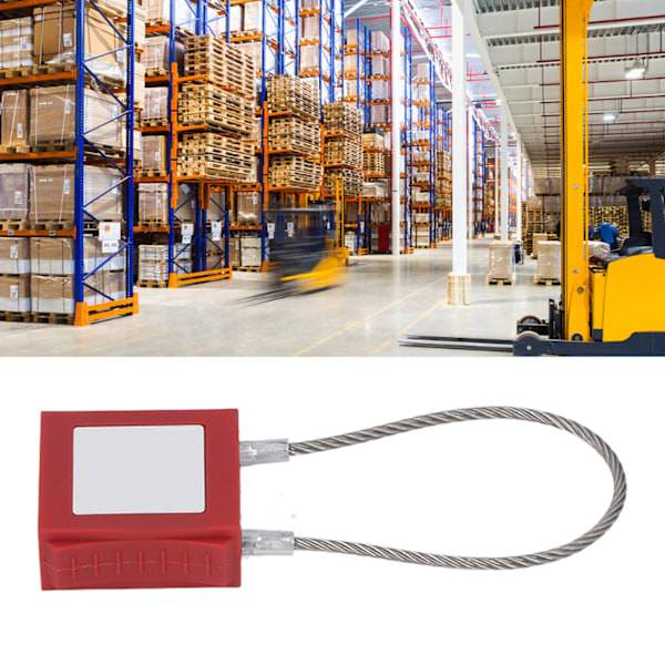 Lockout Tagout Kabel Lås Rustfrit Stål Slagfast Forhindrer Tab Elektrisk Lockout Hængeslås med Nøgle til Lockout 10 X Kabel Hængeslås Adn 30 X