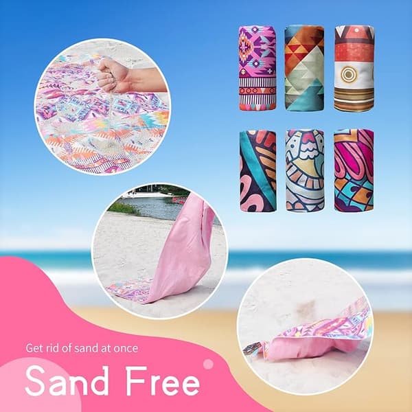 Nano mikrofiber hurtigtørrende badehåndklæde med taske