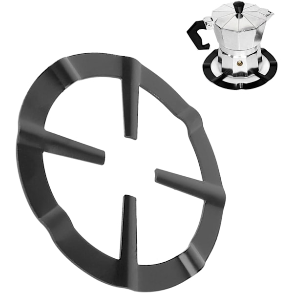 Kaffekannehållare, Multifunktionell Wokhållare, Gasolkökställ För Jämn Värmefördelning, 33,8 cm Diameter, Svart, Perfekt För Wokar, Grytor Och Mer