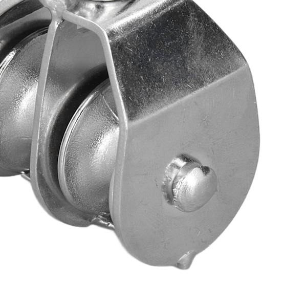 32mm/1,3 tommer Marine Trinse Dobbelt Hjul Rulle 250kg Belastning 304 Rustfrit Stål til Yachter Speedbåde