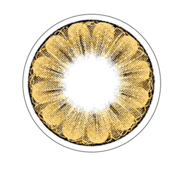 1 stk Unisex 0 Grader Blomstfarget Skumle Kontaktlinser Årlig Bruk 14,5mm Brun