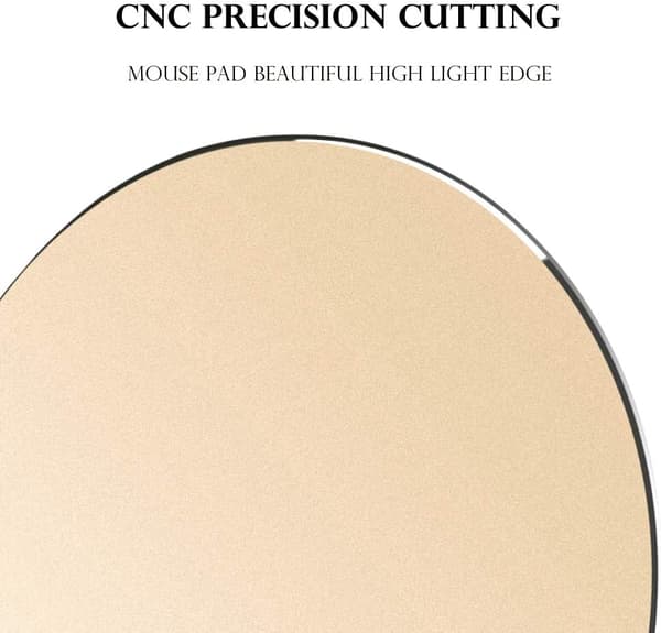 Premium aluminium metal musemåtte 8,66 tommer (rund, Cham)